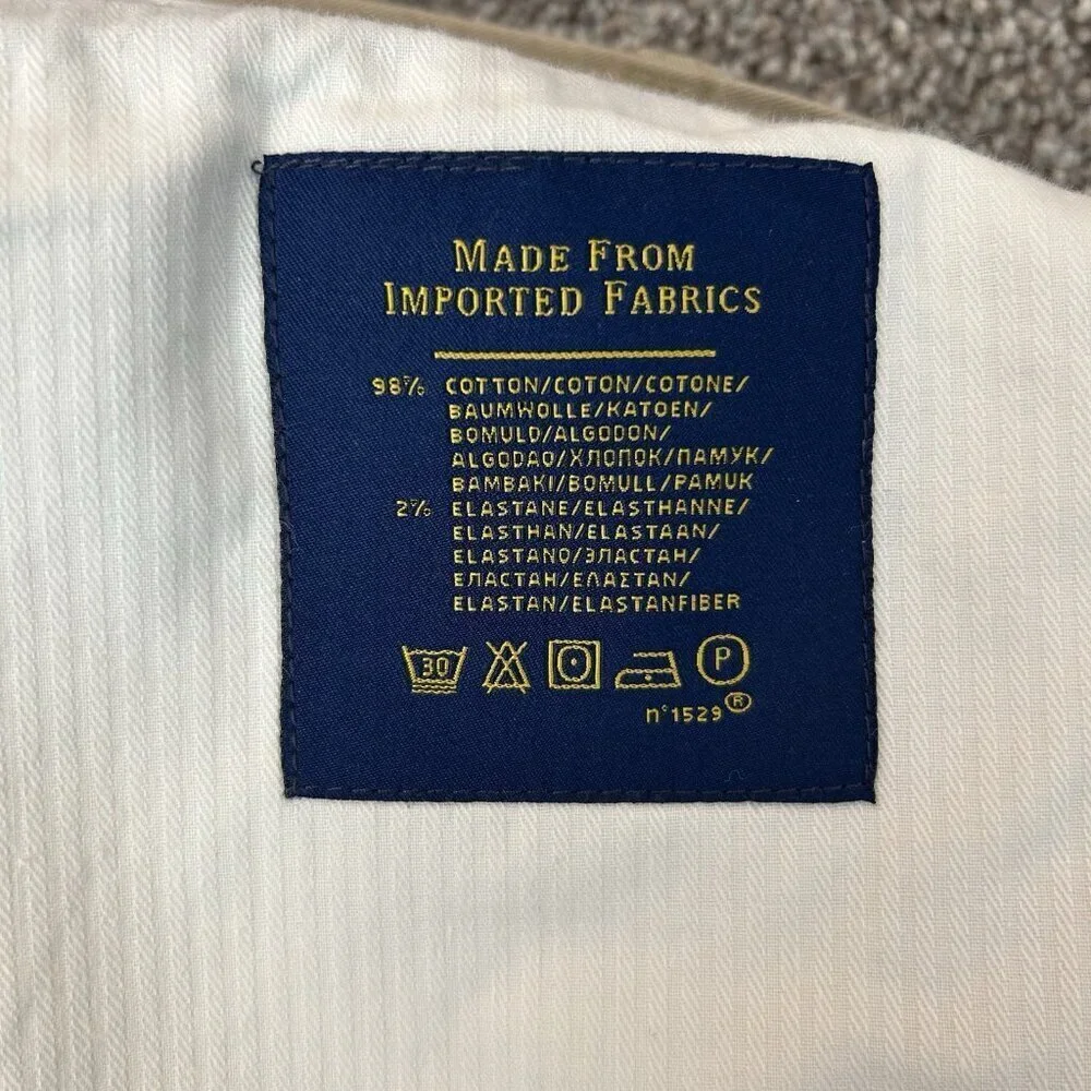 Polo Ralph Lauren Men's Stretch Classic Fit Pants Size 40 x 30 Beige Chino EUC
